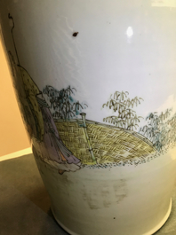 Un vase en porcelaine de Chine qianjiang cai, 19/20&egrave;me